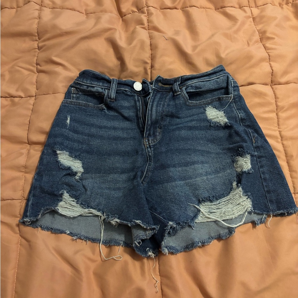 SO Women's Distressed Blue Jean Shorts